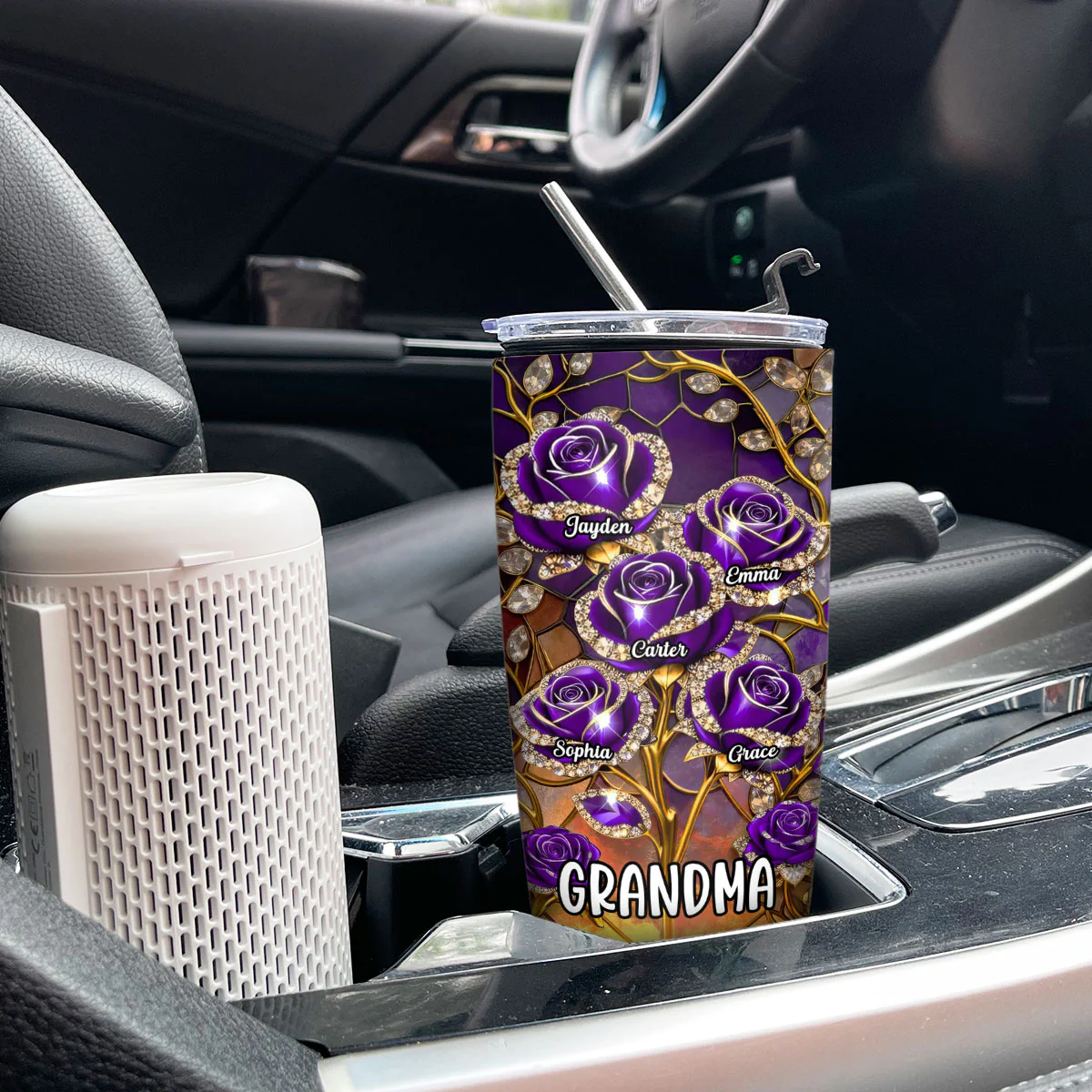 Grandma Roses - Personalized Tumbler - Mother's Day Gift For Grandma - Image 8