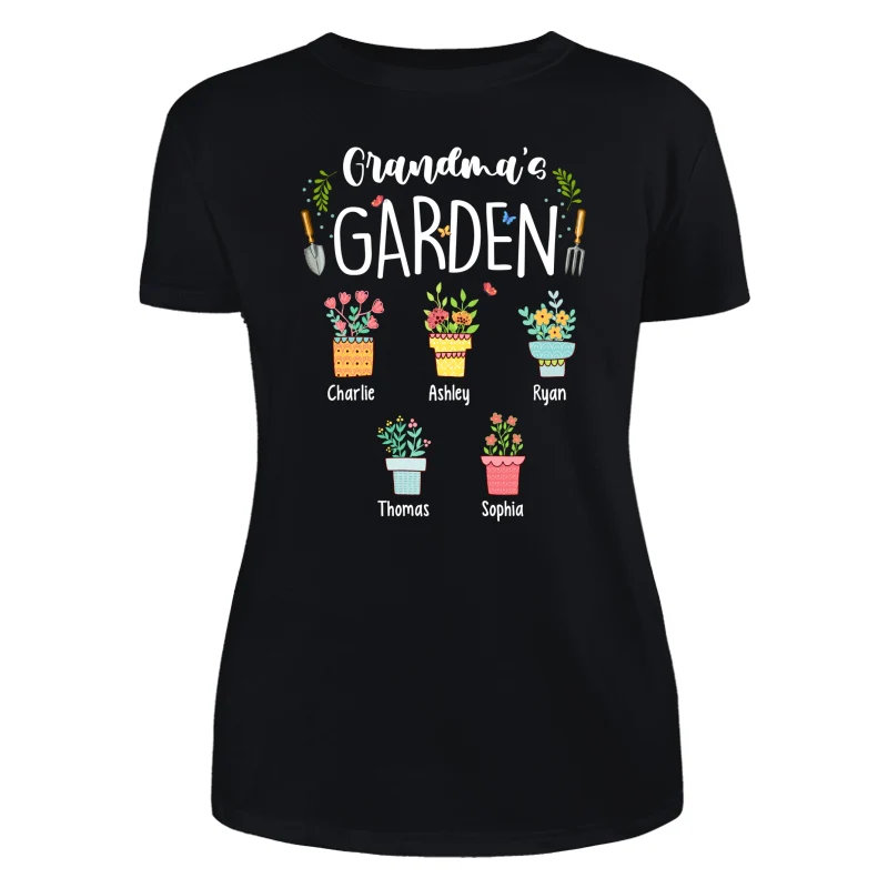 Grandma‘s Garden Doll Grandma Personalized Shirt - Image 9