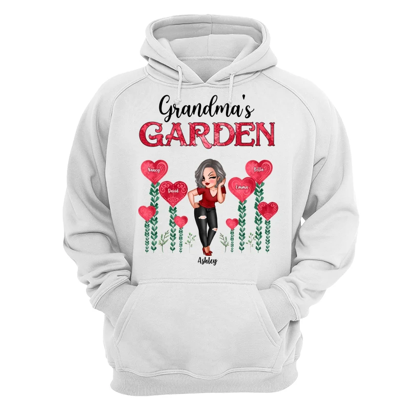 Grandma‘s Heart Garden Pretty Women Personalized Shirt - Image 13