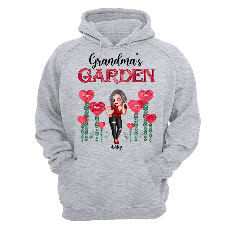 Grandma‘s Heart Garden Pretty Women Personalized Shirt - Image 14