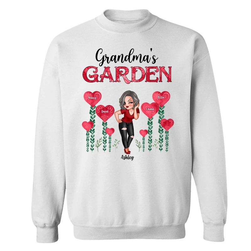 Grandma‘s Heart Garden Pretty Women Personalized Shirt - Image 17