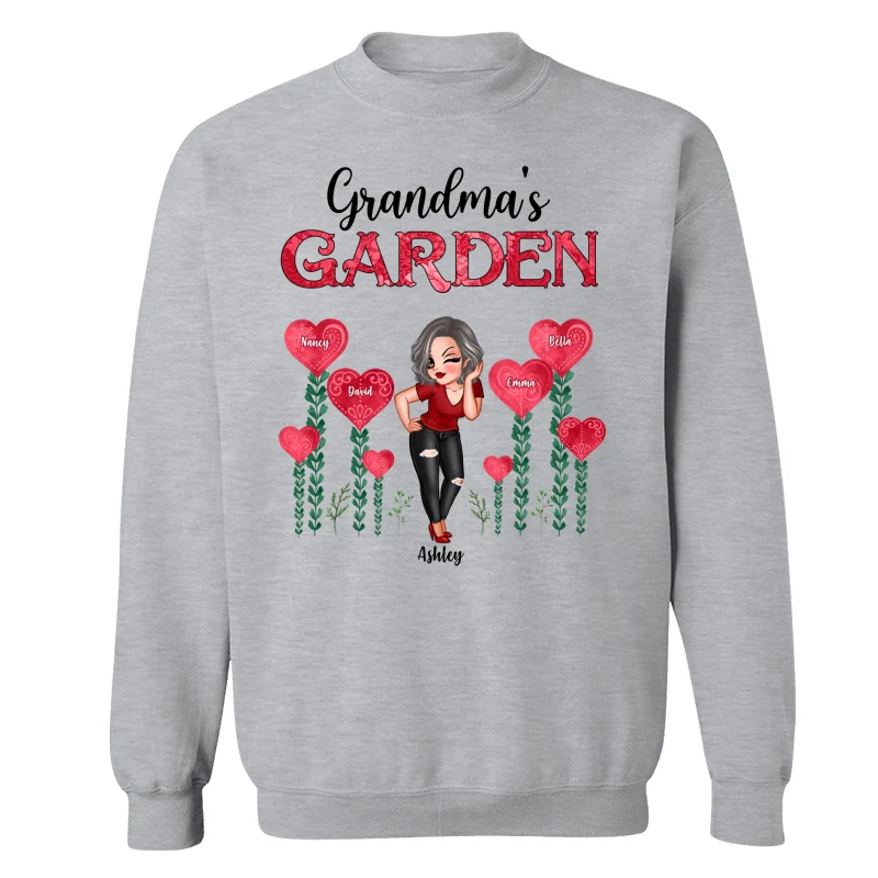 Grandma‘s Heart Garden Pretty Women Personalized Shirt - Image 18