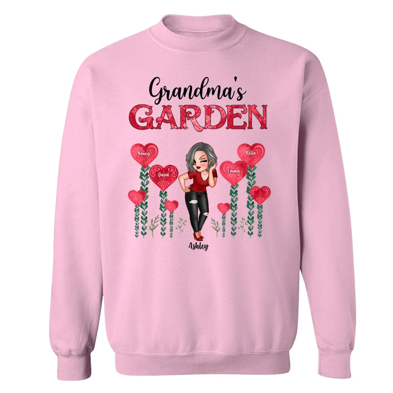Grandma‘s Heart Garden Pretty Women Personalized Shirt - Image 19