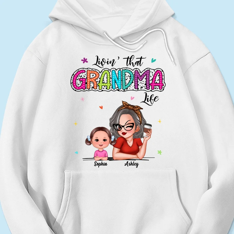 Livin' That Grandma Life Summer Vibe Dalmatian Dots Sassy Woman & Kids Personalized Shirt - Image 17