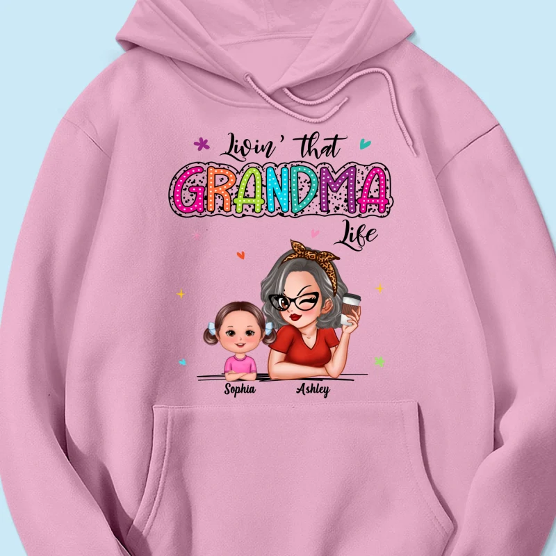 Livin' That Grandma Life Summer Vibe Dalmatian Dots Sassy Woman & Kids Personalized Shirt - Image 19