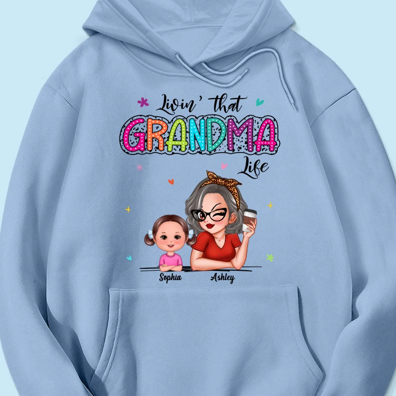 Livin' That Grandma Life Summer Vibe Dalmatian Dots Sassy Woman & Kids Personalized Shirt - Image 20