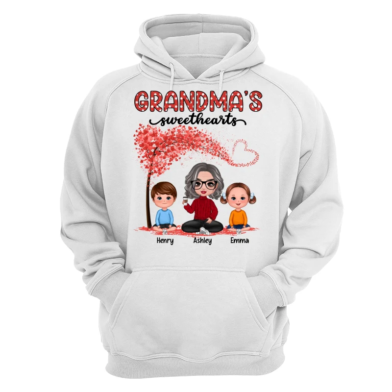 Grandma Sweethearts Grandkids Tree Personalized Shirt - Image 13