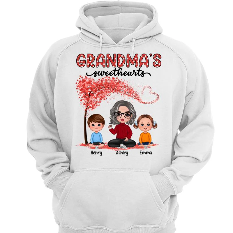 Grandma Sweethearts Grandkids Tree Personalized Shirt - Image 3
