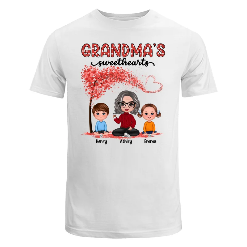 Grandma Sweethearts Grandkids Tree Personalized Shirt - Image 5