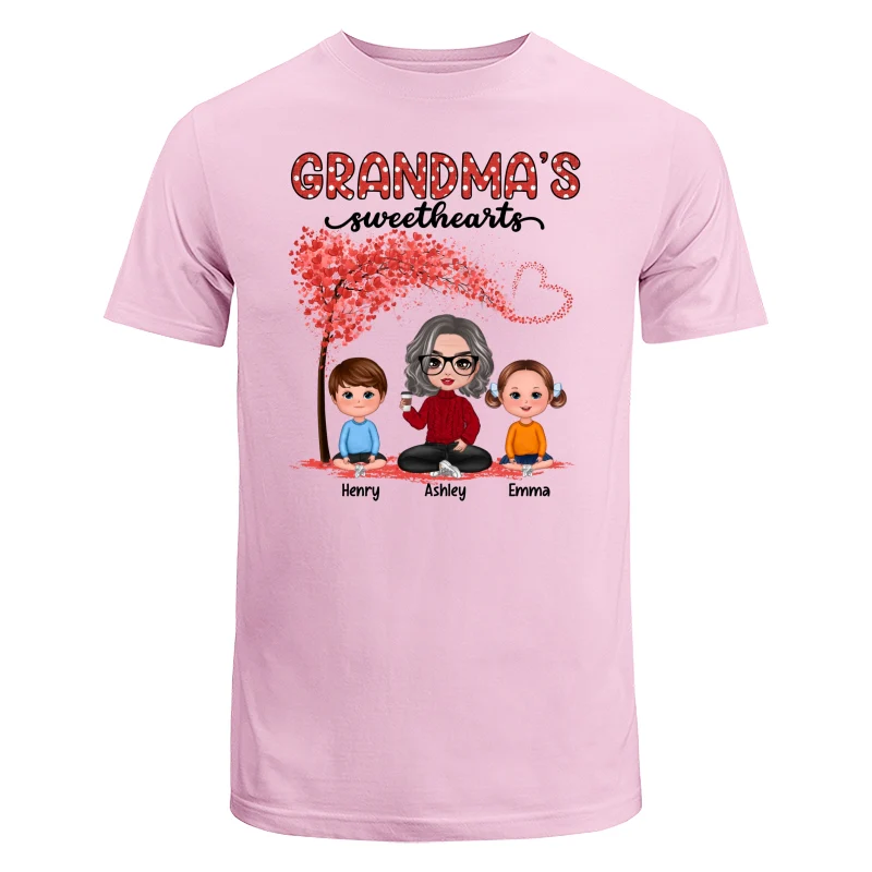 Grandma Sweethearts Grandkids Tree Personalized Shirt - Image 7
