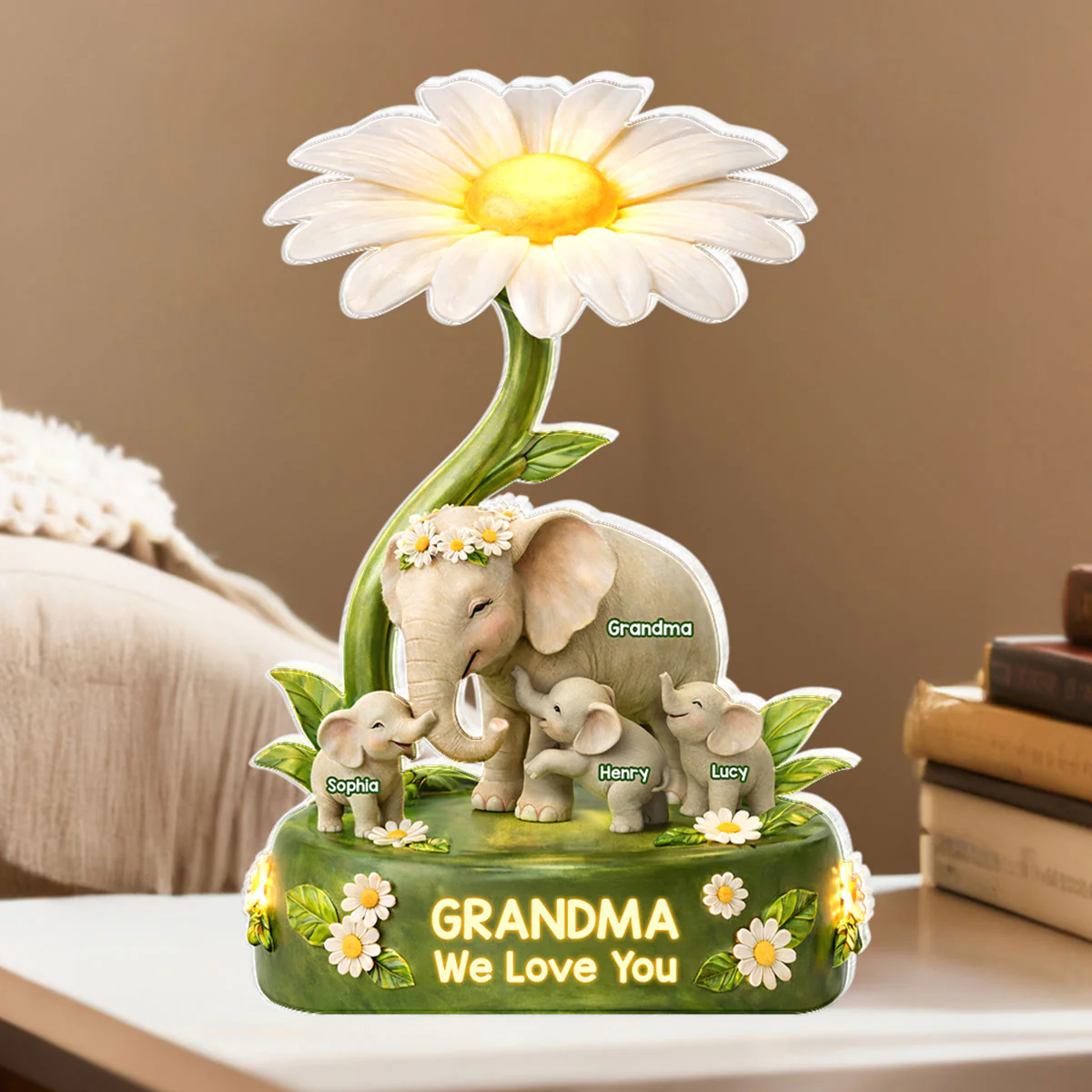 Grandma We Love You - Personalized Acrylic Block Plaque - Gift For Mom, Grandma