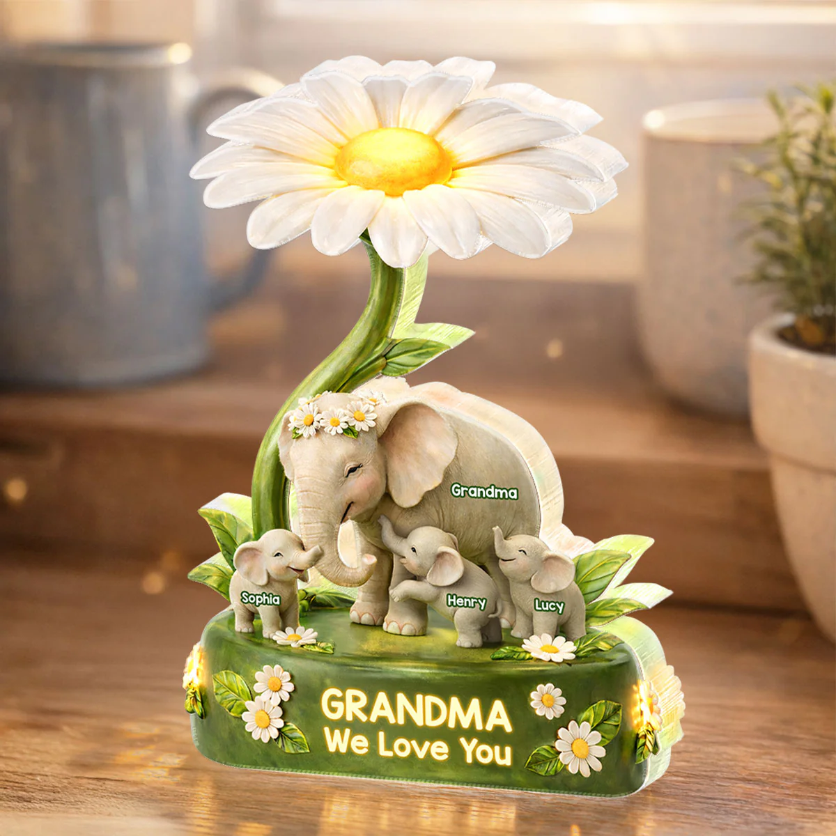 Grandma We Love You - Personalized Acrylic Block Plaque - Gift For Mom, Grandma - Image 2