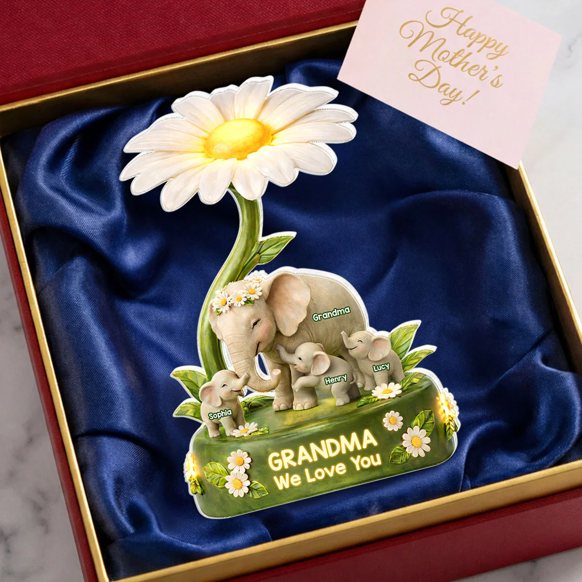 Grandma We Love You - Personalized Acrylic Block Plaque - Gift For Mom, Grandma - Image 3