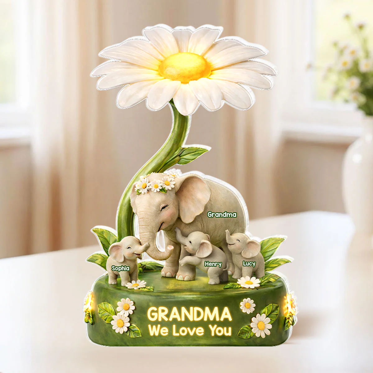 Grandma We Love You - Personalized Acrylic Block Plaque - Gift For Mom, Grandma - Image 5