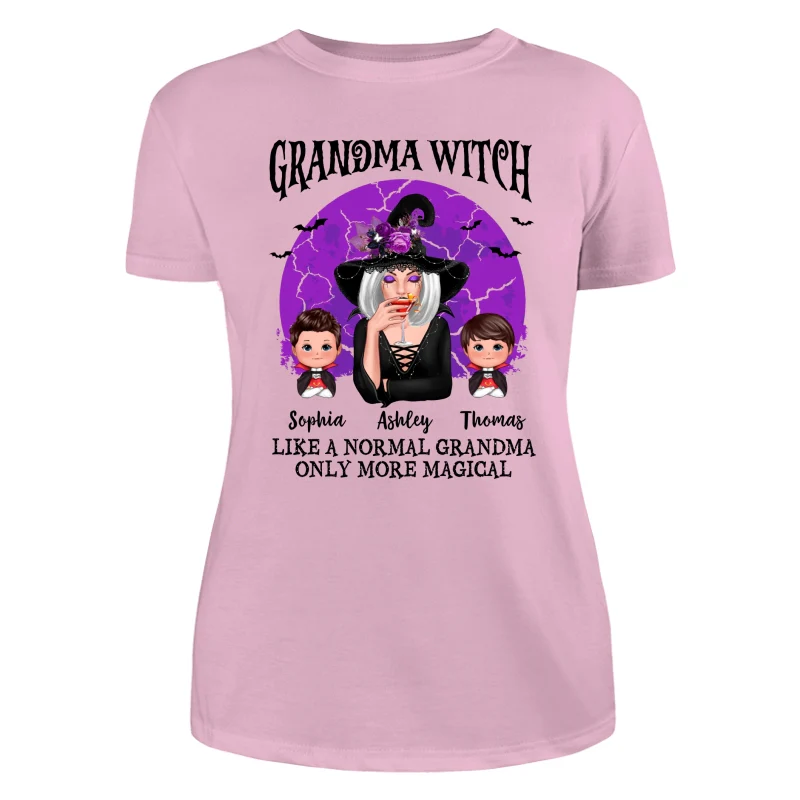 Grandma Witch Full Moon Halloween Personalized Shirt - Image 11