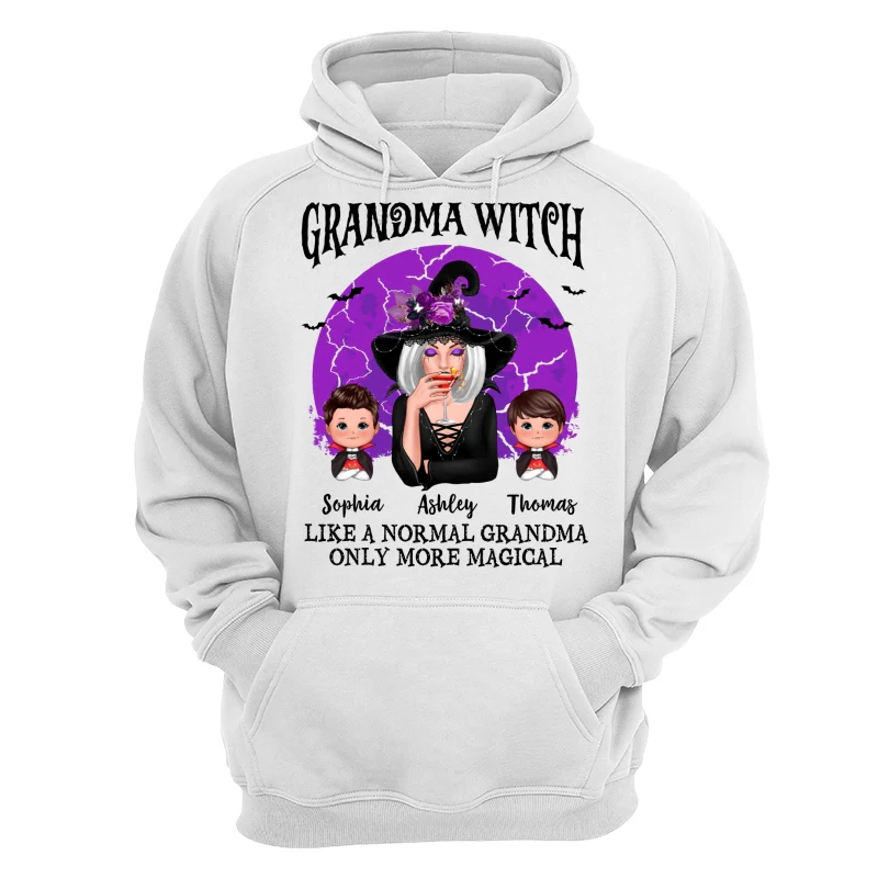 Grandma Witch Full Moon Halloween Personalized Shirt - Image 13