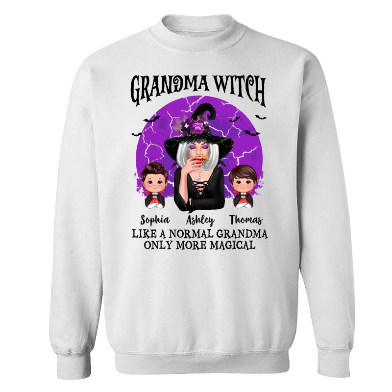 Grandma Witch Full Moon Halloween Personalized Shirt - Image 17
