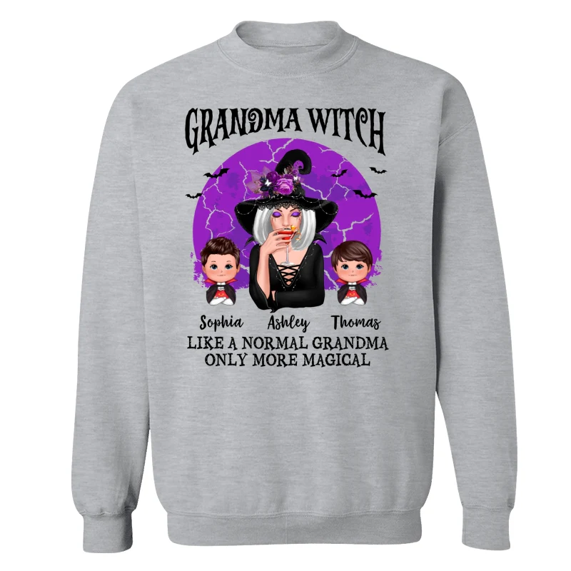 Grandma Witch Full Moon Halloween Personalized Shirt - Image 18