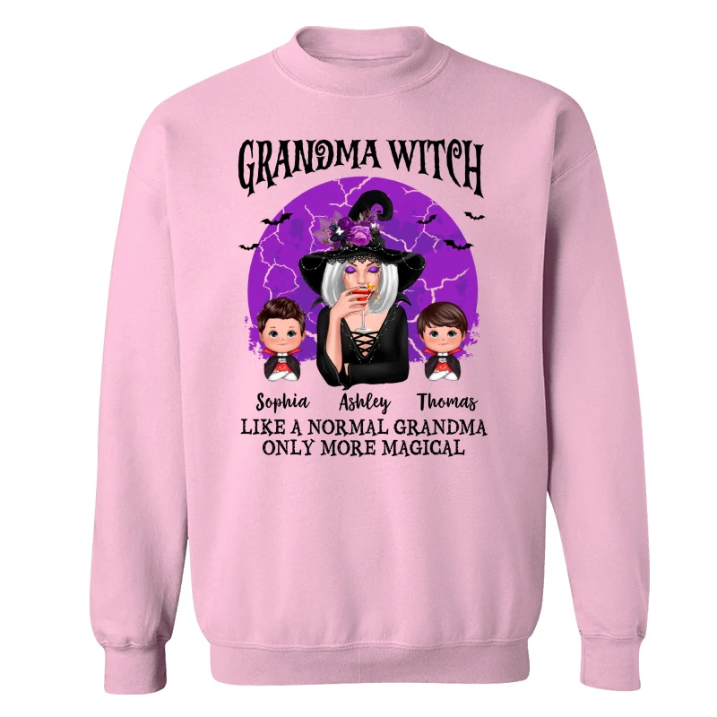Grandma Witch Full Moon Halloween Personalized Shirt - Image 19