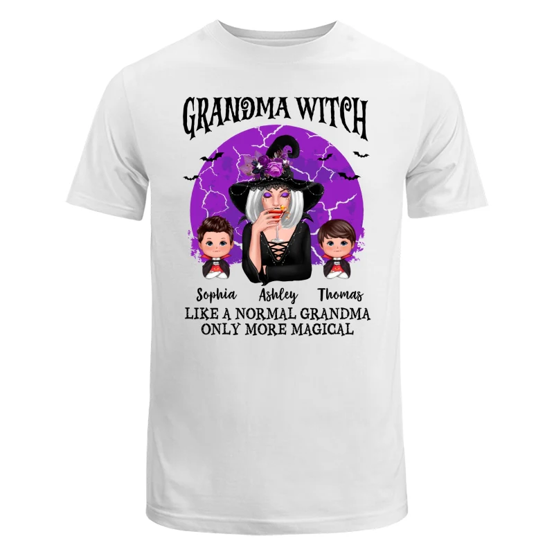 Grandma Witch Full Moon Halloween Personalized Shirt - Image 5