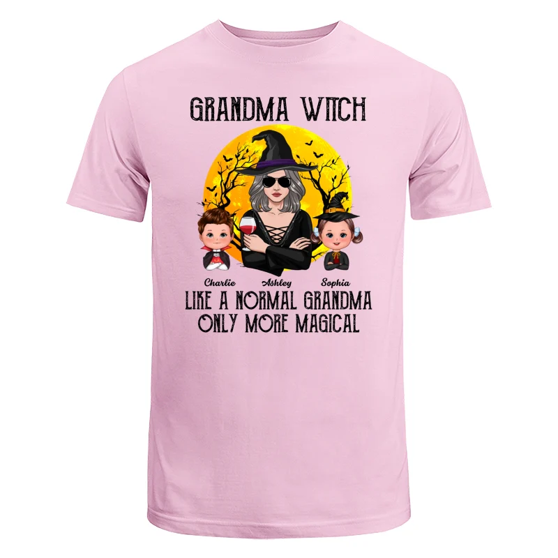 Grandma Witch Halloween Girl Vector Personalized Shirt - Image 7