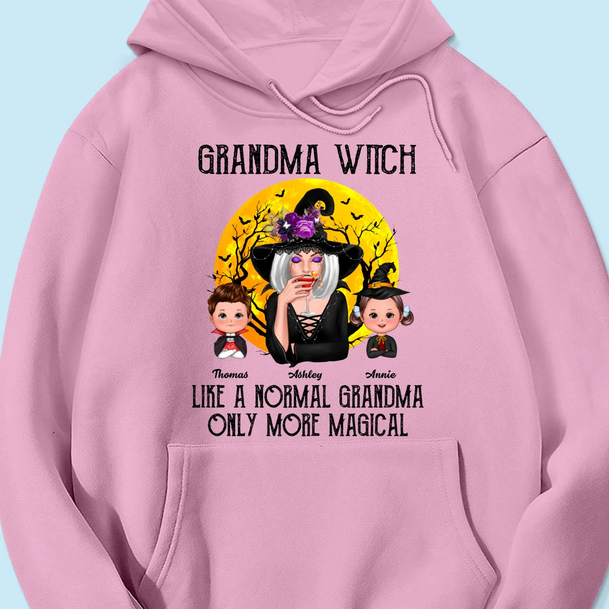 Grandma Witch Like Normal Grandma More Magical Halloween Personalized Shirt - Image 17