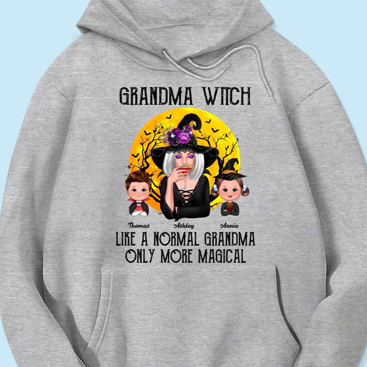 Grandma Witch Like Normal Grandma More Magical Halloween Personalized Shirt - Image 16