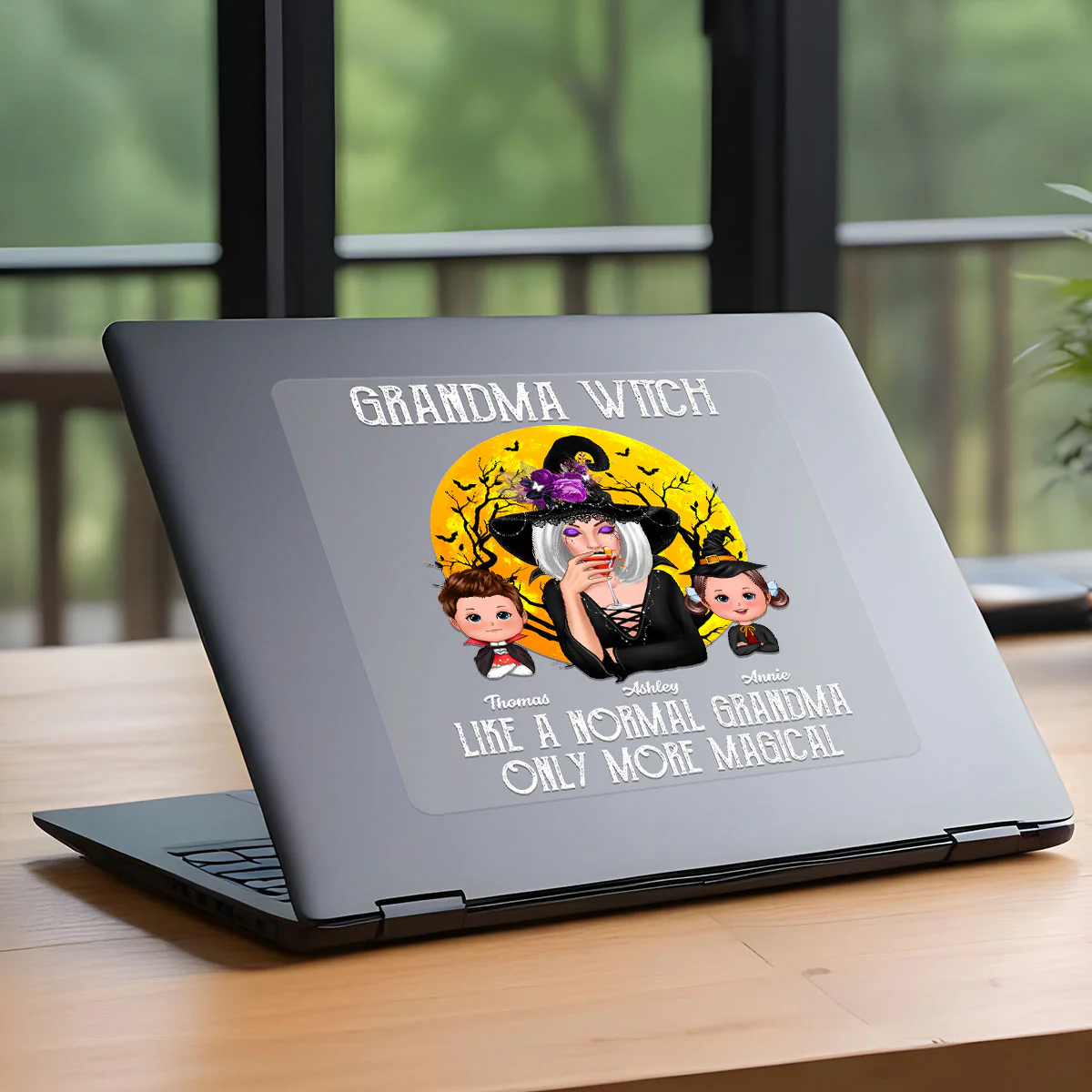 Grandma Witch Like Normal Grandma More Magical Halloween Personalized Decal, Halloween Decoration - Image 6