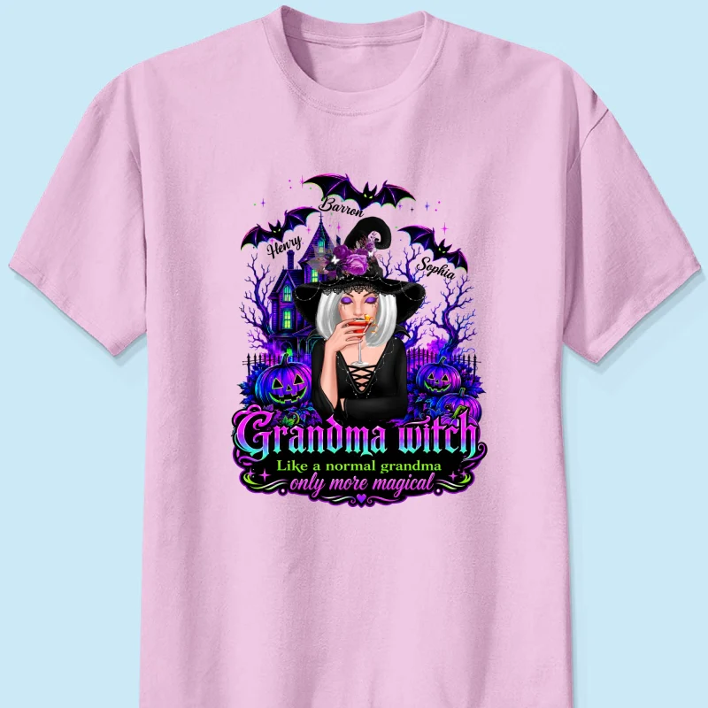 Grandma Witch More Magical - Personalized Shirt - Halloween Spooky Scene, Gift for Grandma - Image 12