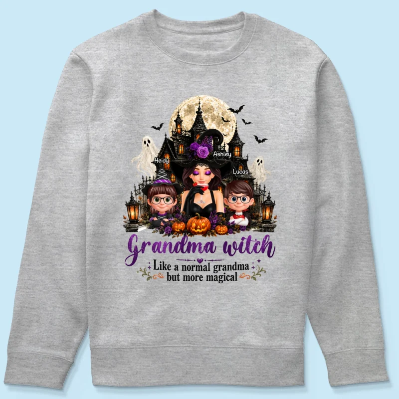 Grandma Witch More Magical - Personalized Shirt - Trendy Halloween Tee for Grandma - Image 21