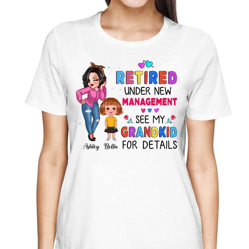 Grandma Retired Under New Management Personalized Shirt - Image 2
