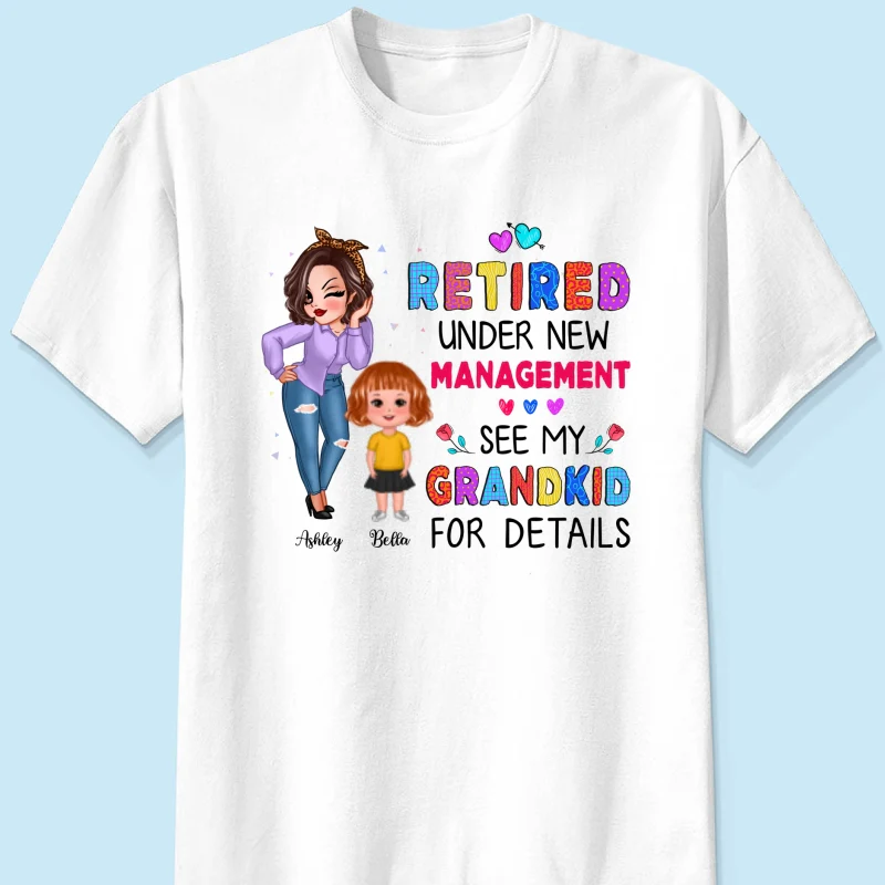 Grandma Retired Under New Management Personalized Shirt - Image 5