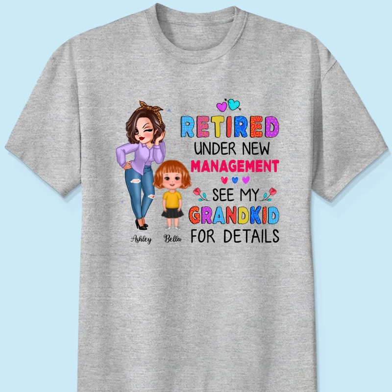 Grandma Retired Under New Management Personalized Shirt - Image 6