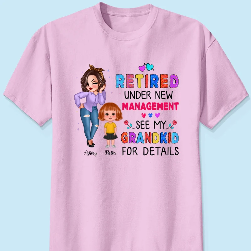 Grandma Retired Under New Management Personalized Shirt - Image 7