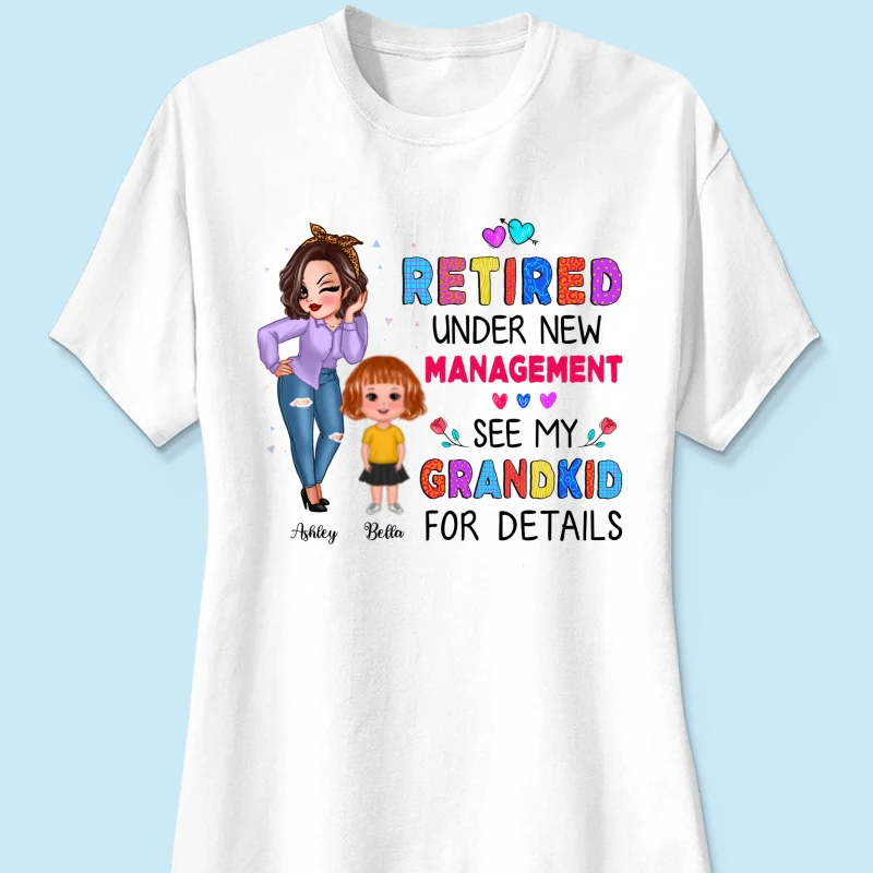 Grandma Retired Under New Management Personalized Shirt - Image 9