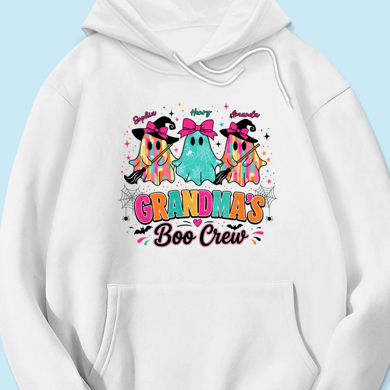 Grandma's Boo Crew Cute Bow Ghost - Personalized Shirt - Gift for Grandma - Image 21