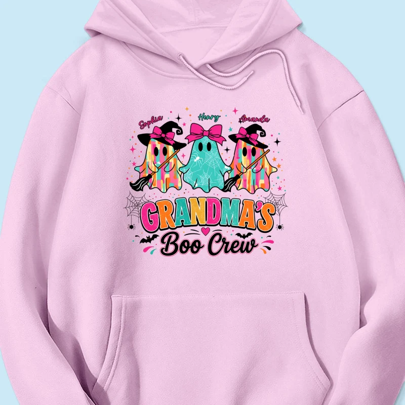 Grandma's Boo Crew Cute Bow Ghost - Personalized Shirt - Gift for Grandma - Image 23