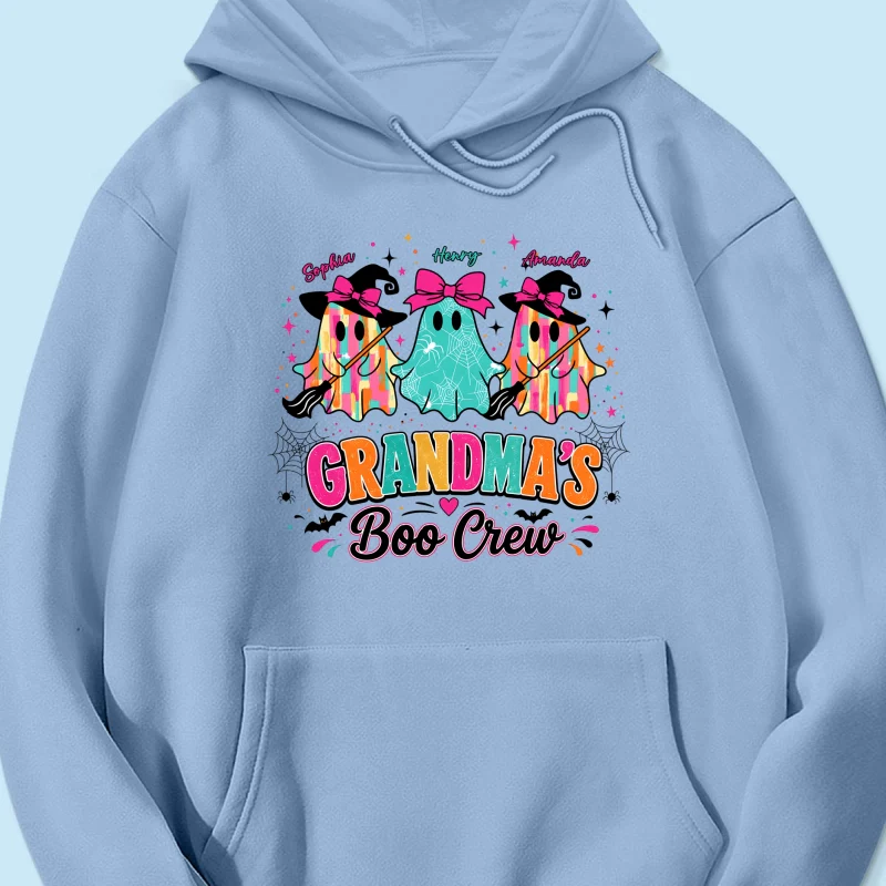 Grandma's Boo Crew Cute Bow Ghost - Personalized Shirt - Gift for Grandma - Image 24