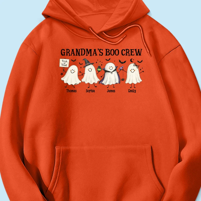 Grandma's Boo Crew Cute Doodle Ghosts - Personalized Shirt - Perfect Halloween Costume for Grandma - Image 28