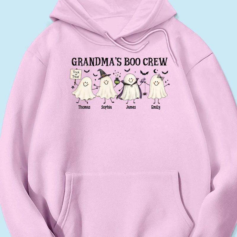 Grandma's Boo Crew Cute Doodle Ghosts - Personalized Shirt - Perfect Halloween Costume for Grandma - Image 30