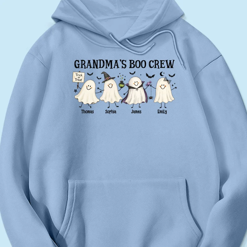Grandma's Boo Crew Cute Doodle Ghosts - Personalized Shirt - Perfect Halloween Costume for Grandma - Image 31