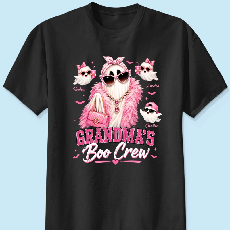 Grandma's Boo Crew Glam Ghost - Personalized Shirt - Halloween Gift for Grandma, Summerween - Image 10
