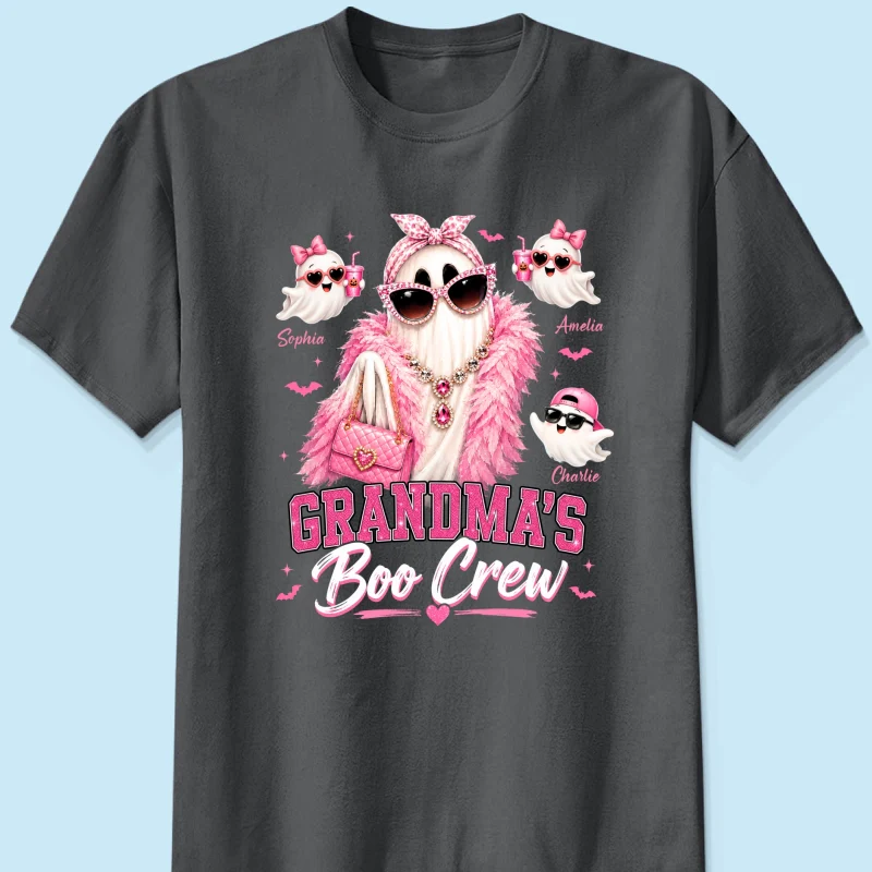Grandma's Boo Crew Glam Ghost - Personalized Shirt - Halloween Gift for Grandma, Summerween - Image 12