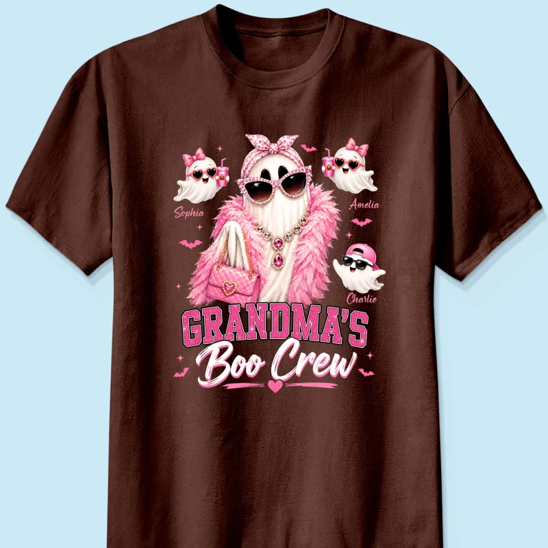 Grandma's Boo Crew Glam Ghost - Personalized Shirt - Halloween Gift for Grandma, Summerween - Image 13