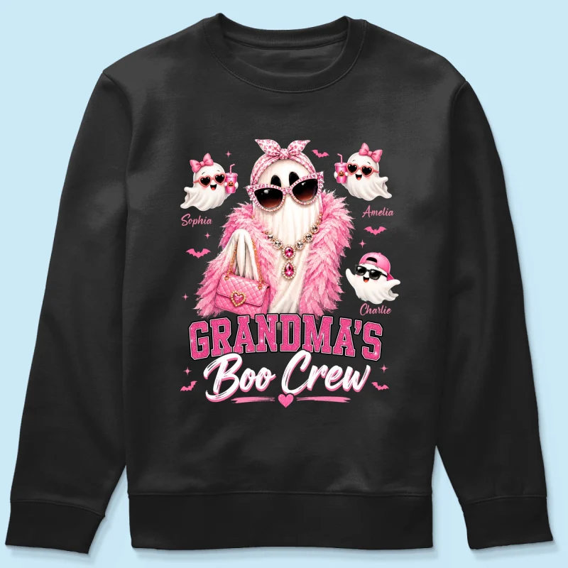 Grandma's Boo Crew Glam Ghost - Personalized Shirt - Halloween Gift for Grandma, Summerween - Image 17