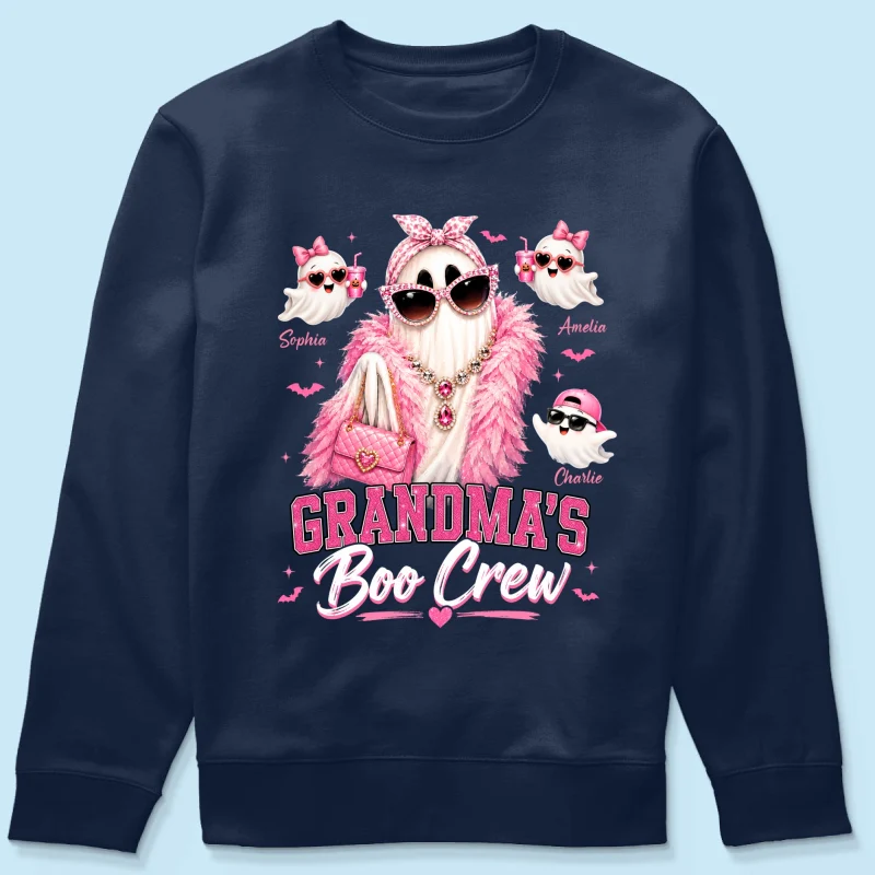 Grandma's Boo Crew Glam Ghost - Personalized Shirt - Halloween Gift for Grandma, Summerween - Image 18