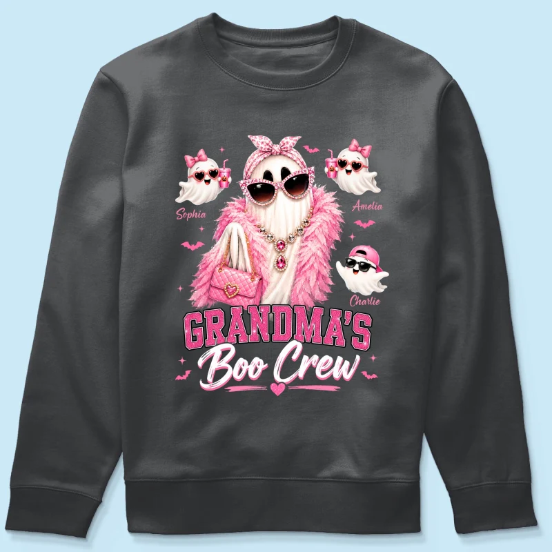 Grandma's Boo Crew Glam Ghost - Personalized Shirt - Halloween Gift for Grandma, Summerween - Image 19