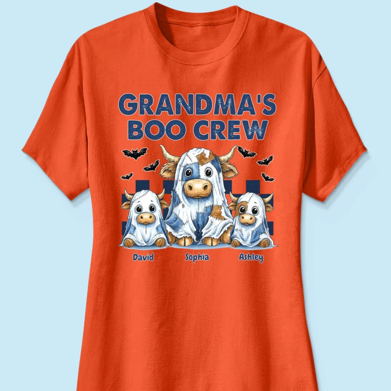 Grandma's Boo Crew Highland Cow Personalized Sweatshirt, Cozy Fall Vibe Sweatshirt - Image 20