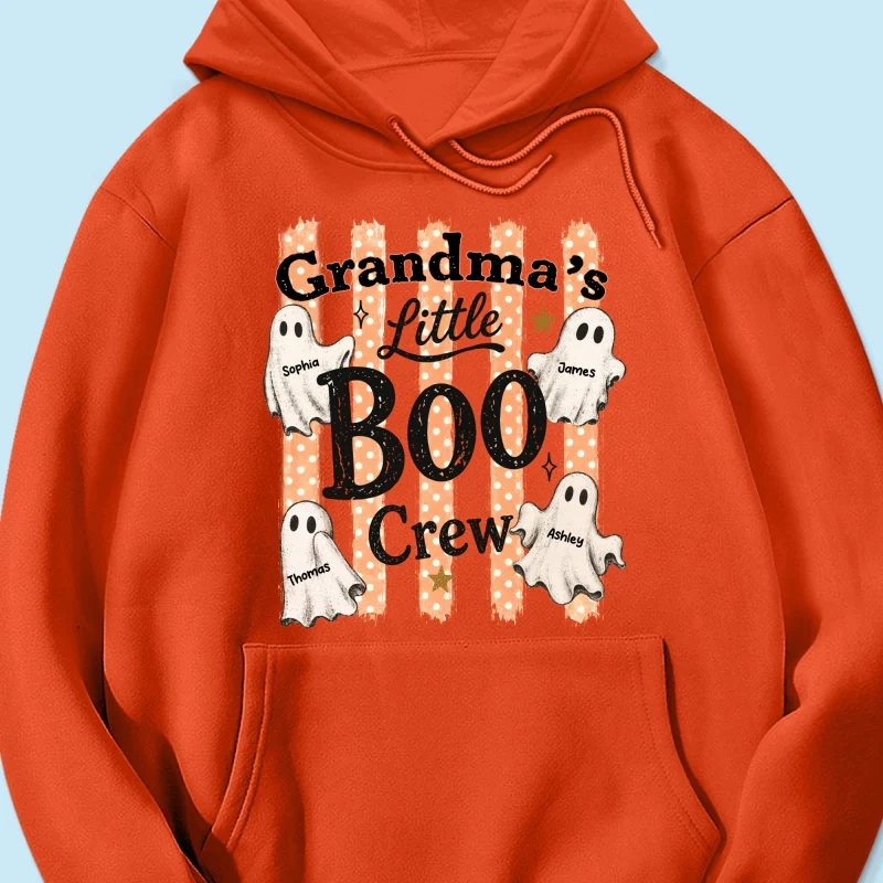 Grandma's Boo Crew Polka Dot Stripes - Personalized Shirt - Perfect Halloween Costume for Grandma - Image 21