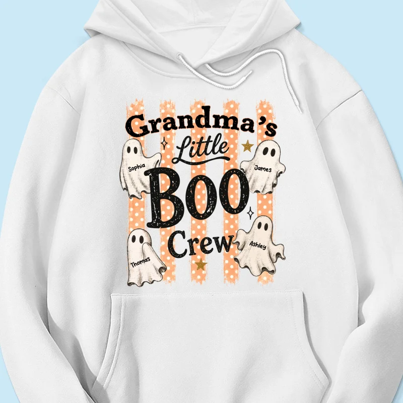 Grandma's Boo Crew Polka Dot Stripes - Personalized Shirt - Perfect Halloween Costume for Grandma - Image 22